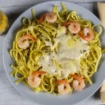 Linguine with Shrimps and Pistachios