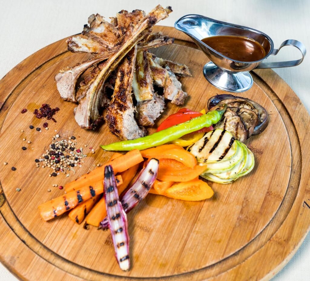 Lamb Leg Fillet with Caramelized Carrots