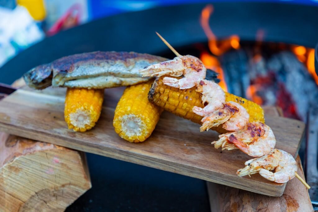 Grilled Prawns with Chili