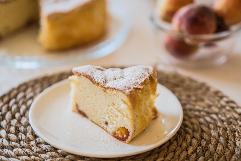 Peach cake