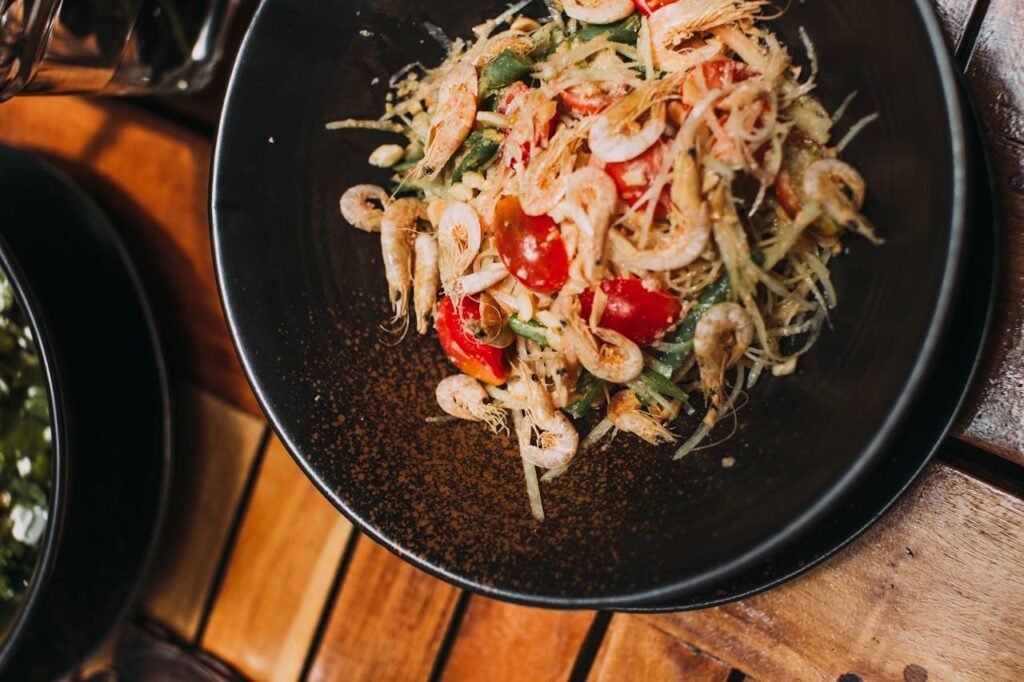 Caesar Salad with Shrimps