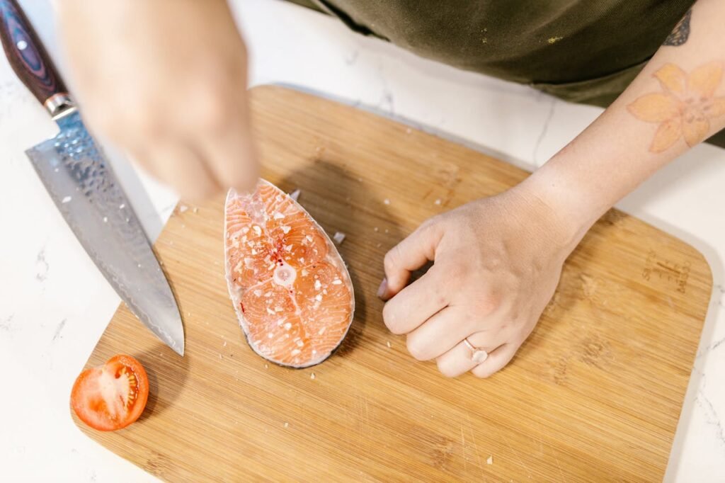 Salt-crusted fish