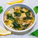 Egg lemon fish soup