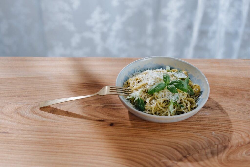 Fried Calamari with Basil Pesto