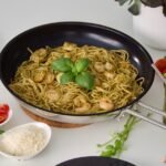 Shrimp pasta with tomatoes